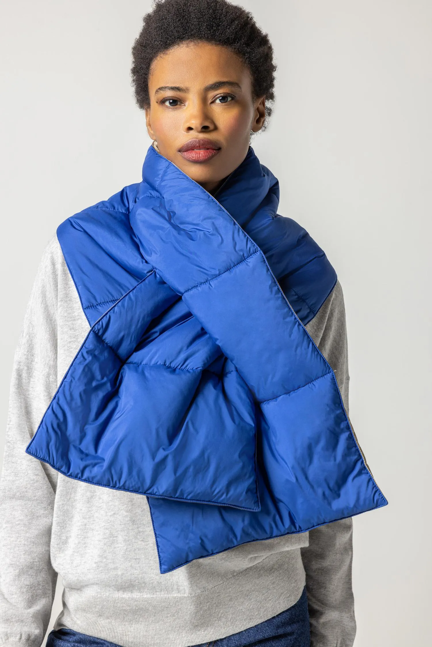 Reversible Puffer Scarf