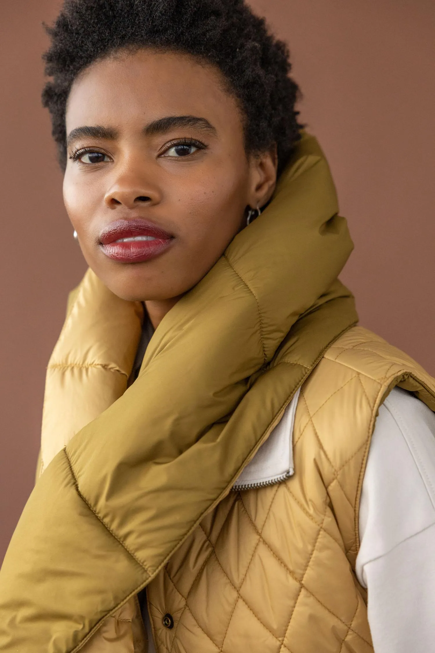 Reversible Puffer Scarf