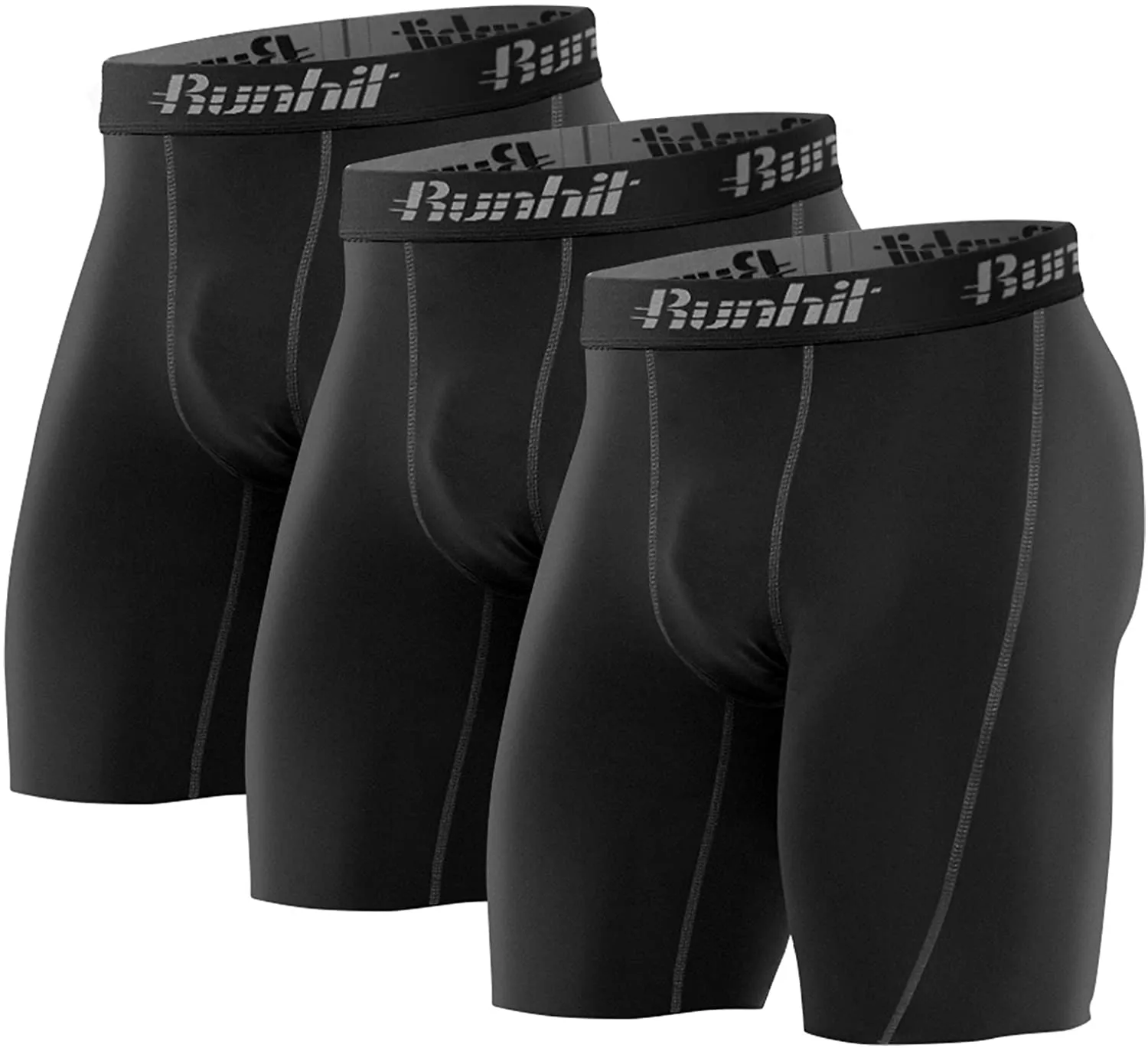 Runhit Compression Shorts for Men,Mens Underwear Spandex Shorts Workout Running