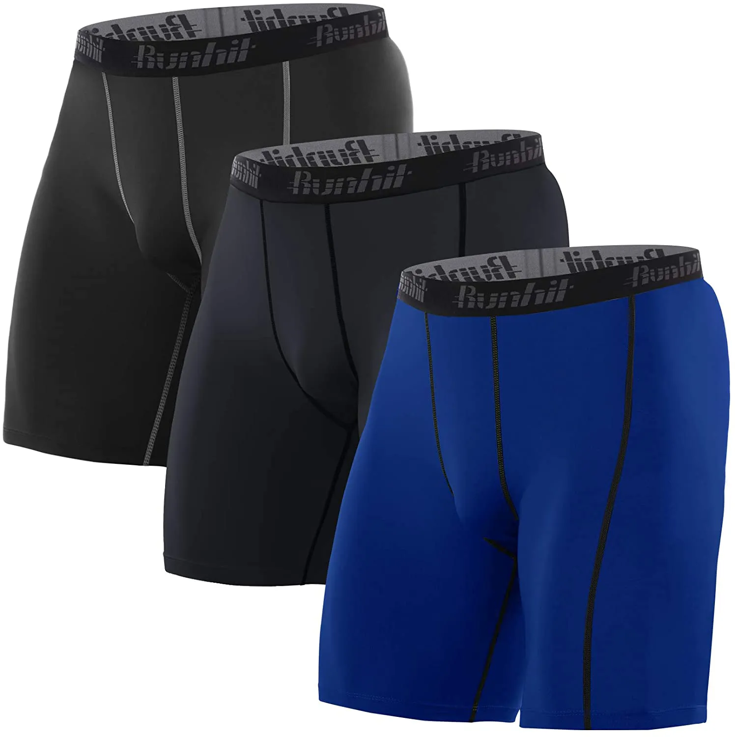 Runhit Compression Shorts for Men,Mens Underwear Spandex Shorts Workout Running