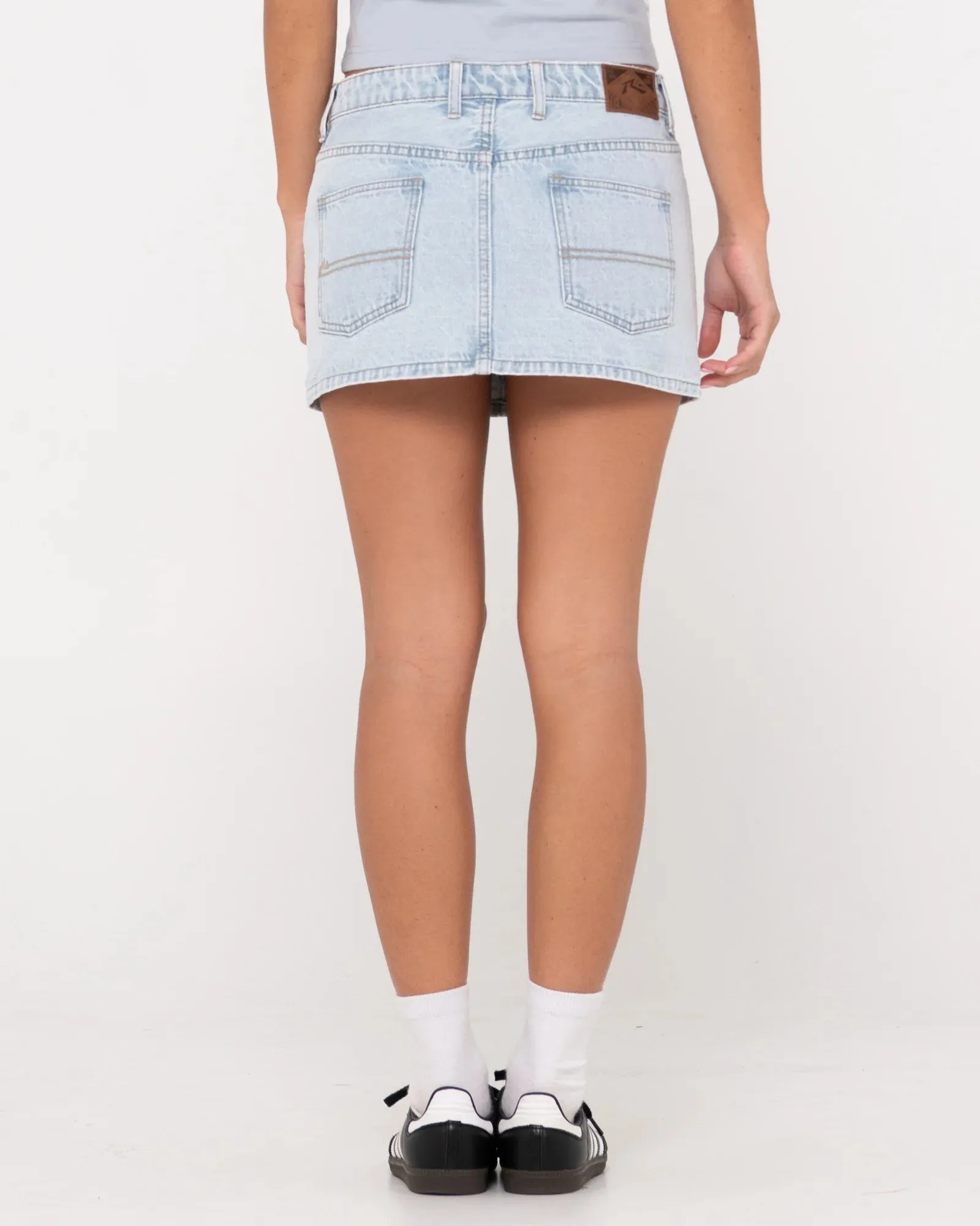 Rusty Mavericks Low Rise Denim Mini Skirt