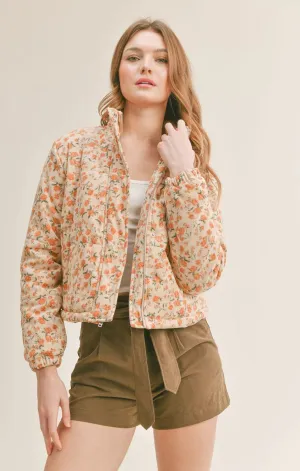 Sadie & Sage Marigold Fields Corduroy Puffer Jacket