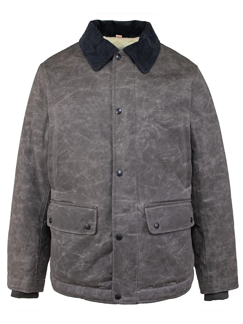 Schott Rancher 3438 Waxed Jacket Charcoal