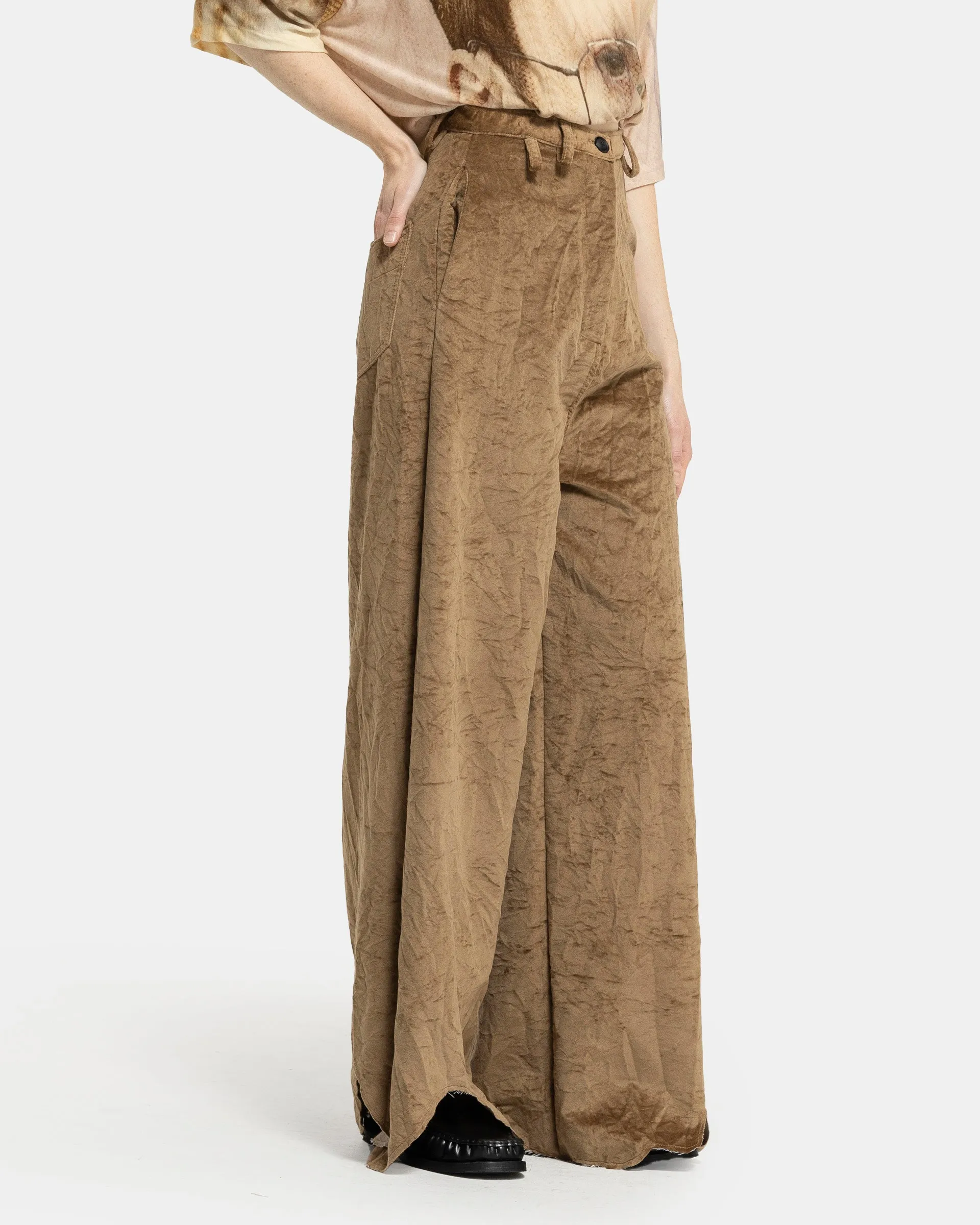 Selvaggina Pant in Brown