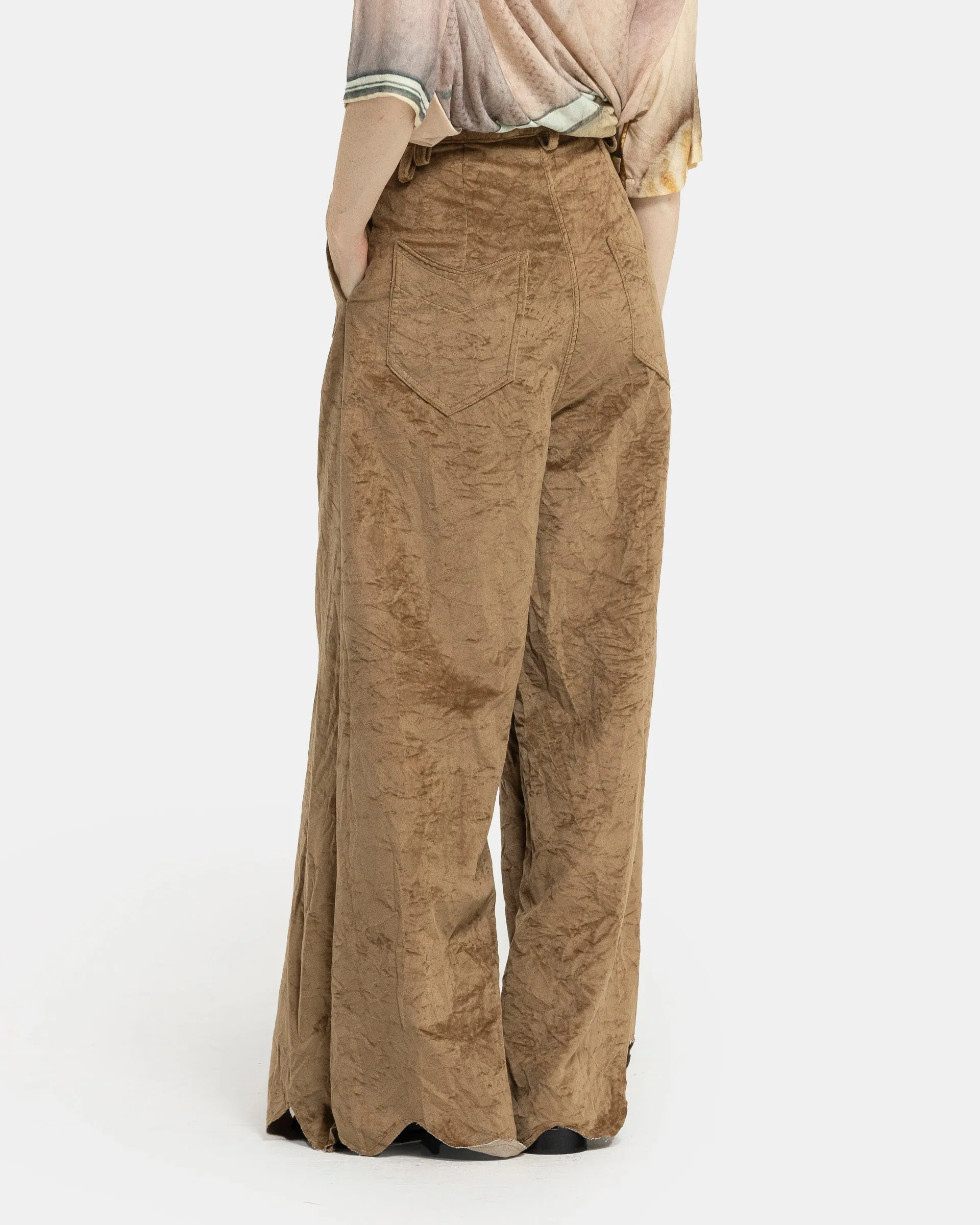 Selvaggina Pant in Brown