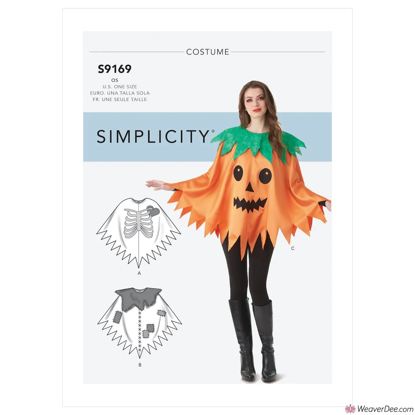 Simplicity Pattern S9169 Misses' Character Poncho Costumes