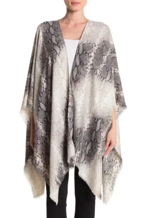 Snake Print Shawl - Women