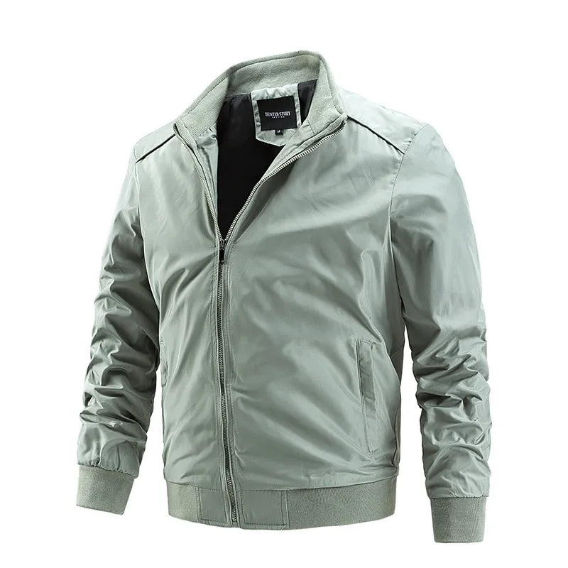 Solid Color Male Bomber Jacket (4 colors)