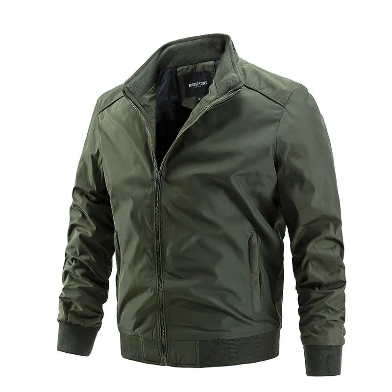 Solid Color Male Bomber Jacket (4 colors)