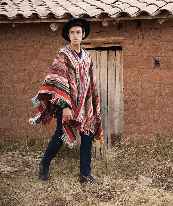 Sonqo Master Weaver Peruvian Poncho