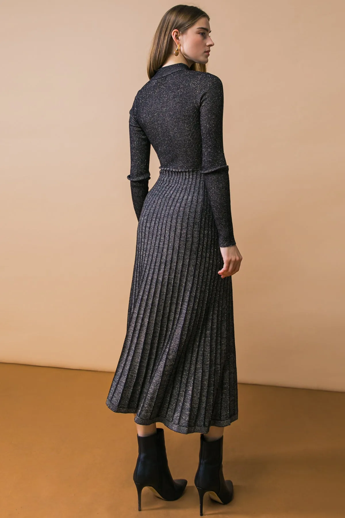 Stay Coze Sweater Midi Dress