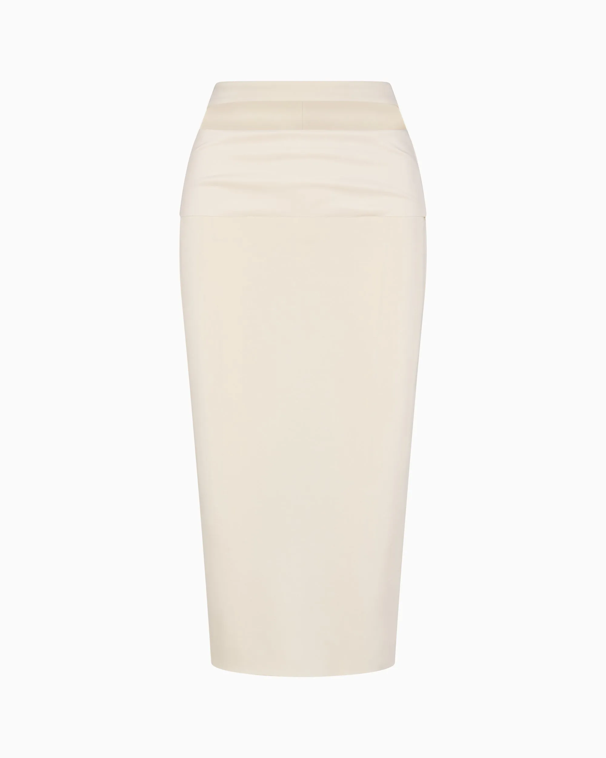 Sueded Stretch Cutout Skirt | Stone