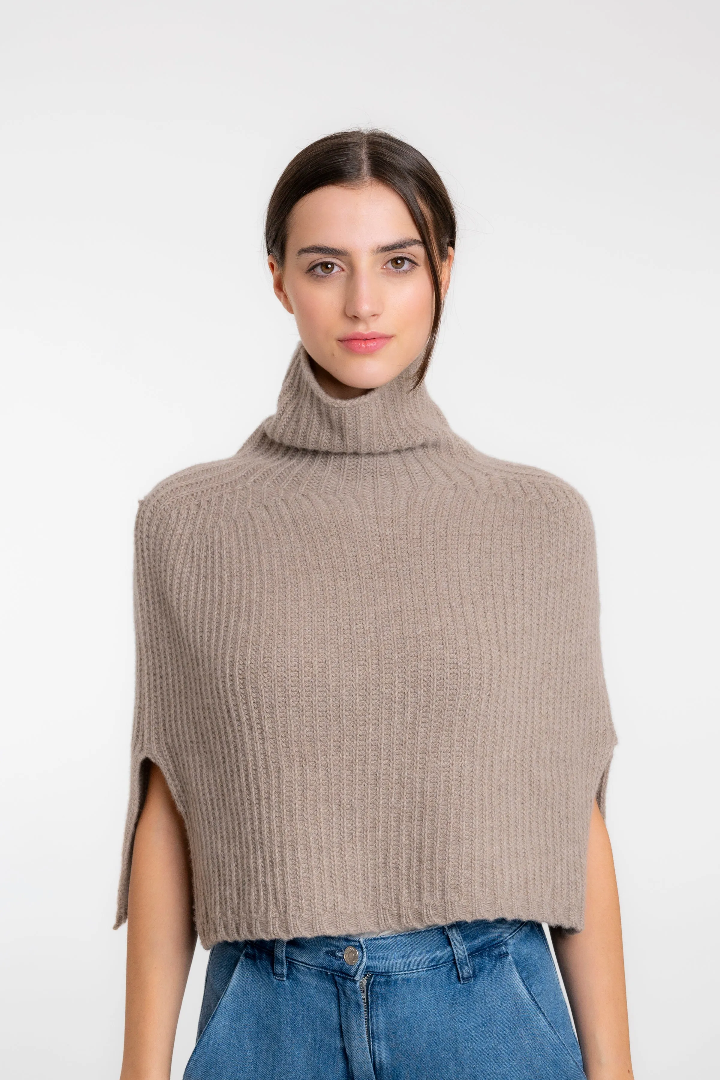 Super Fine Merino Half Poncho