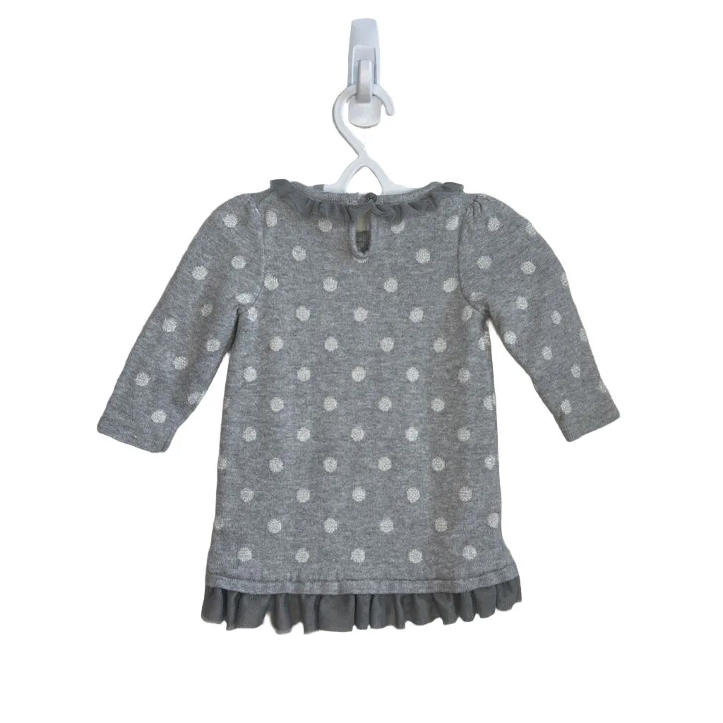 Sweater Dress Polka Dot