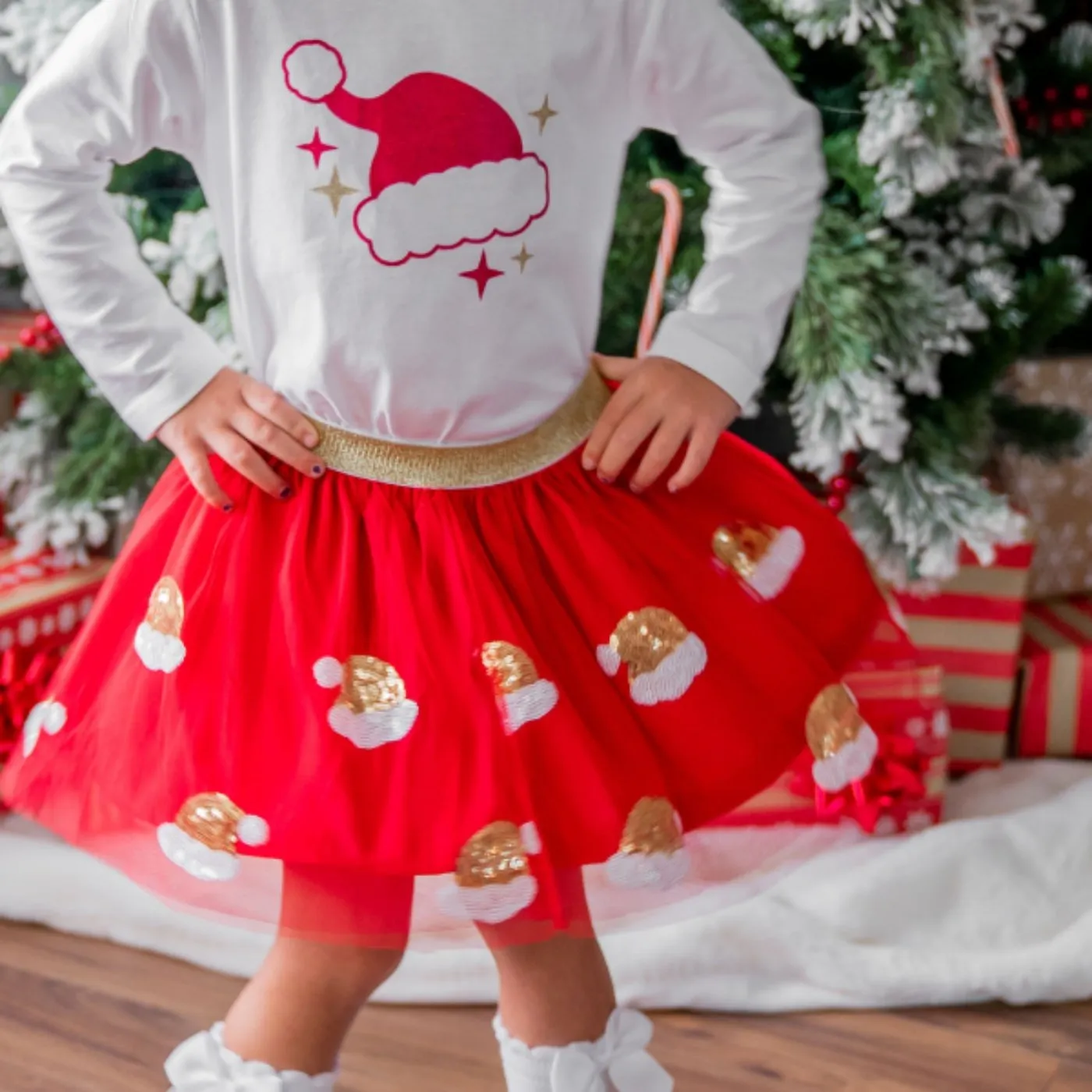 Sweet Wink Girls SANTA HAT Tutu Skirt