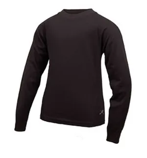 Terramar Kids Base Layer Thermal Underwear Top/Black