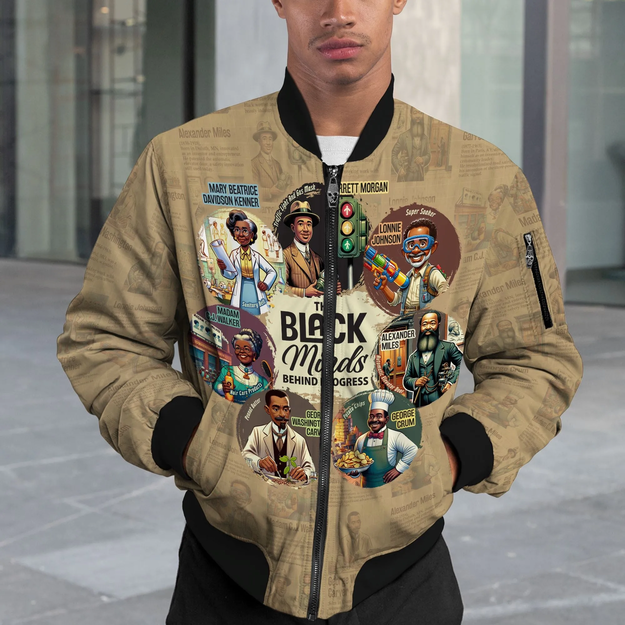 The Black Minds Behind Progress Bomber Jacket