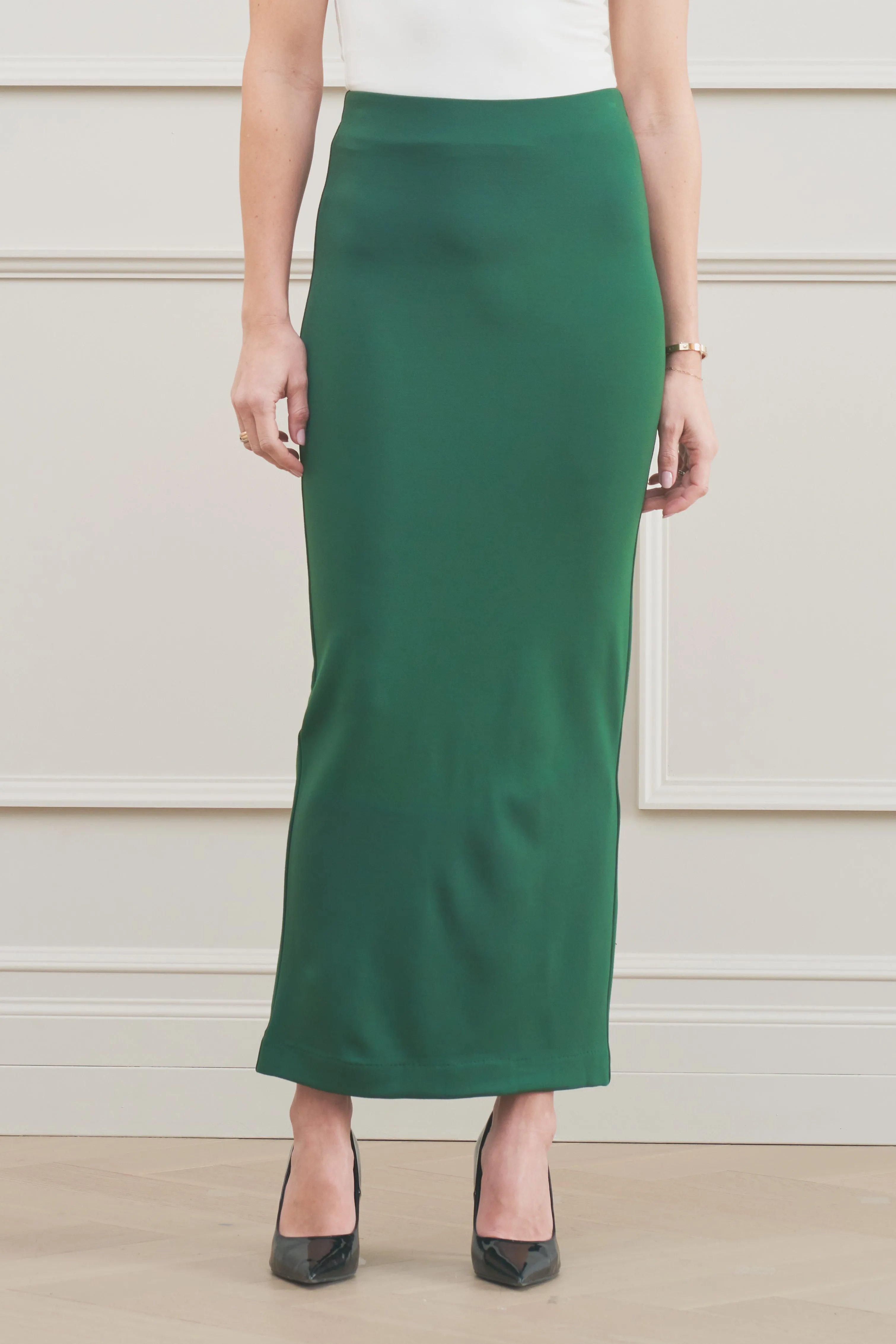 The Long Stella Skirt Forest Green