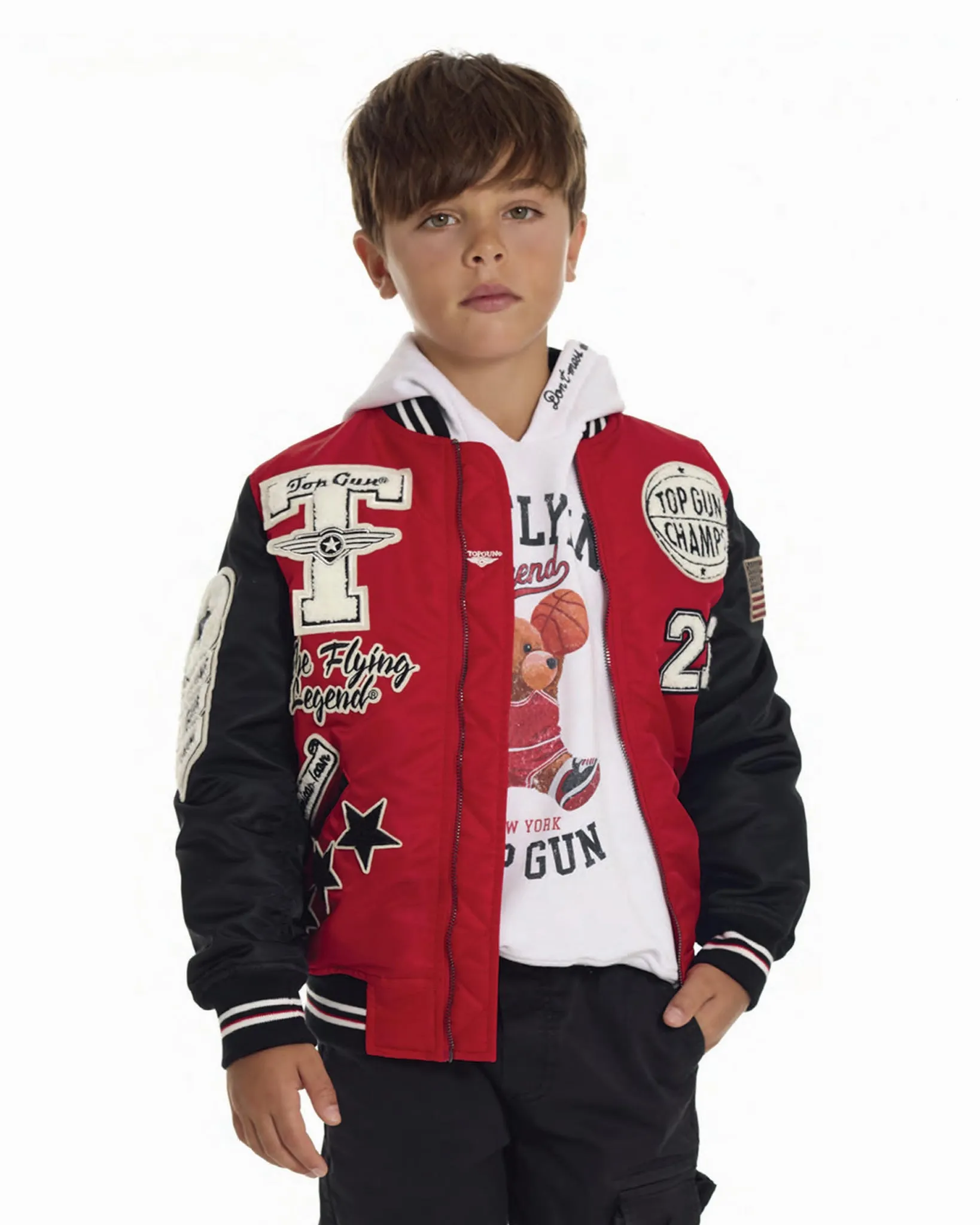 TOP GUN® KIDS' "FLYING LEGEND" LIGHTWEIGHT NYLON JACKET