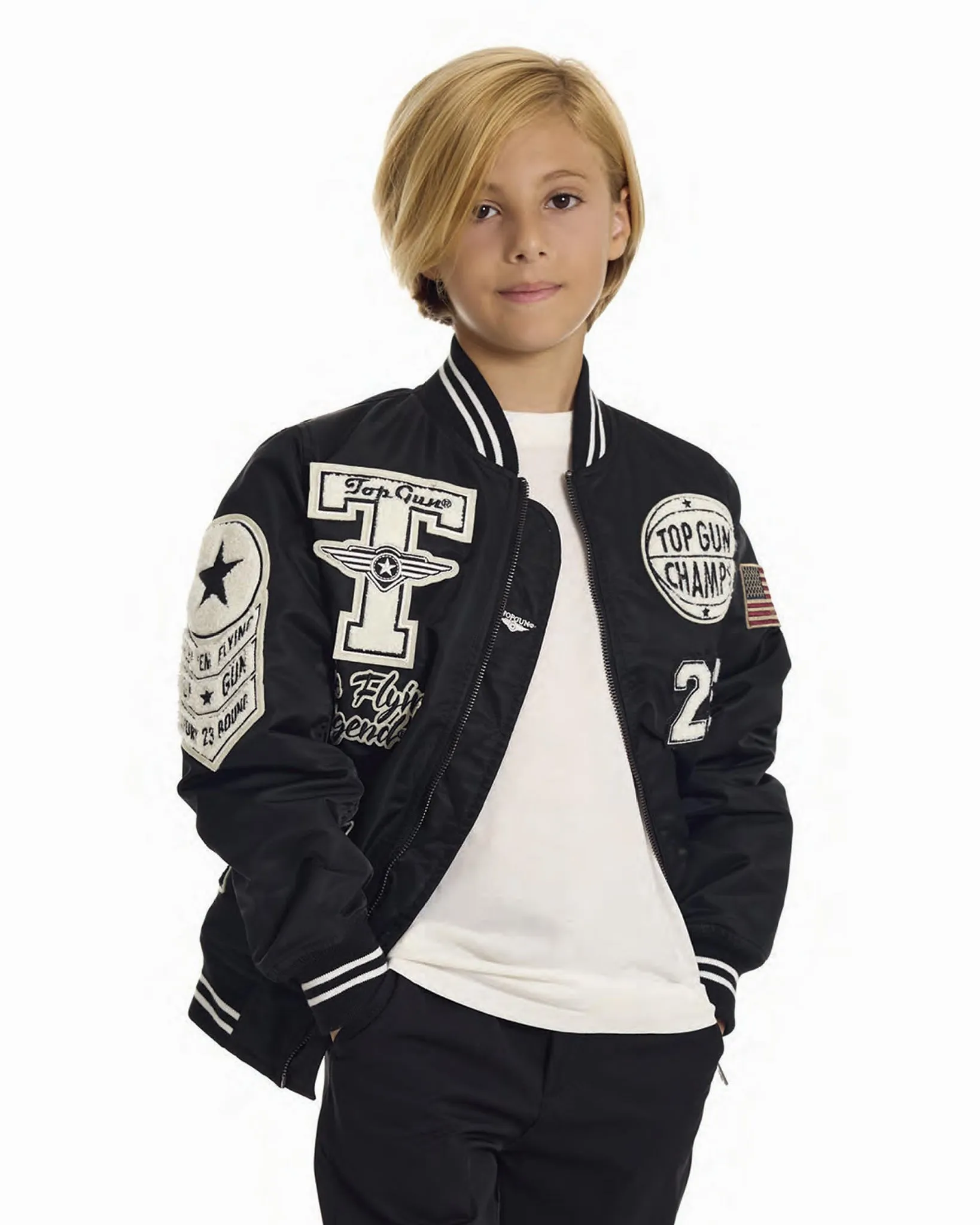 TOP GUN® KIDS' "FLYING LEGEND" LIGHTWEIGHT NYLON JACKET