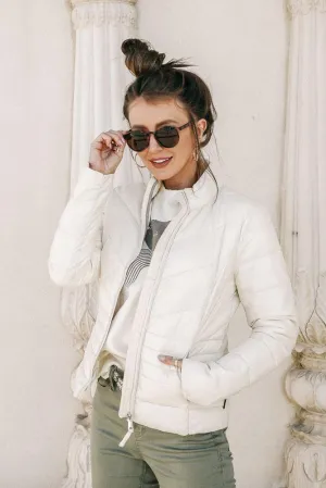 Vero Moda Danielle Puffer Jacket in Cream