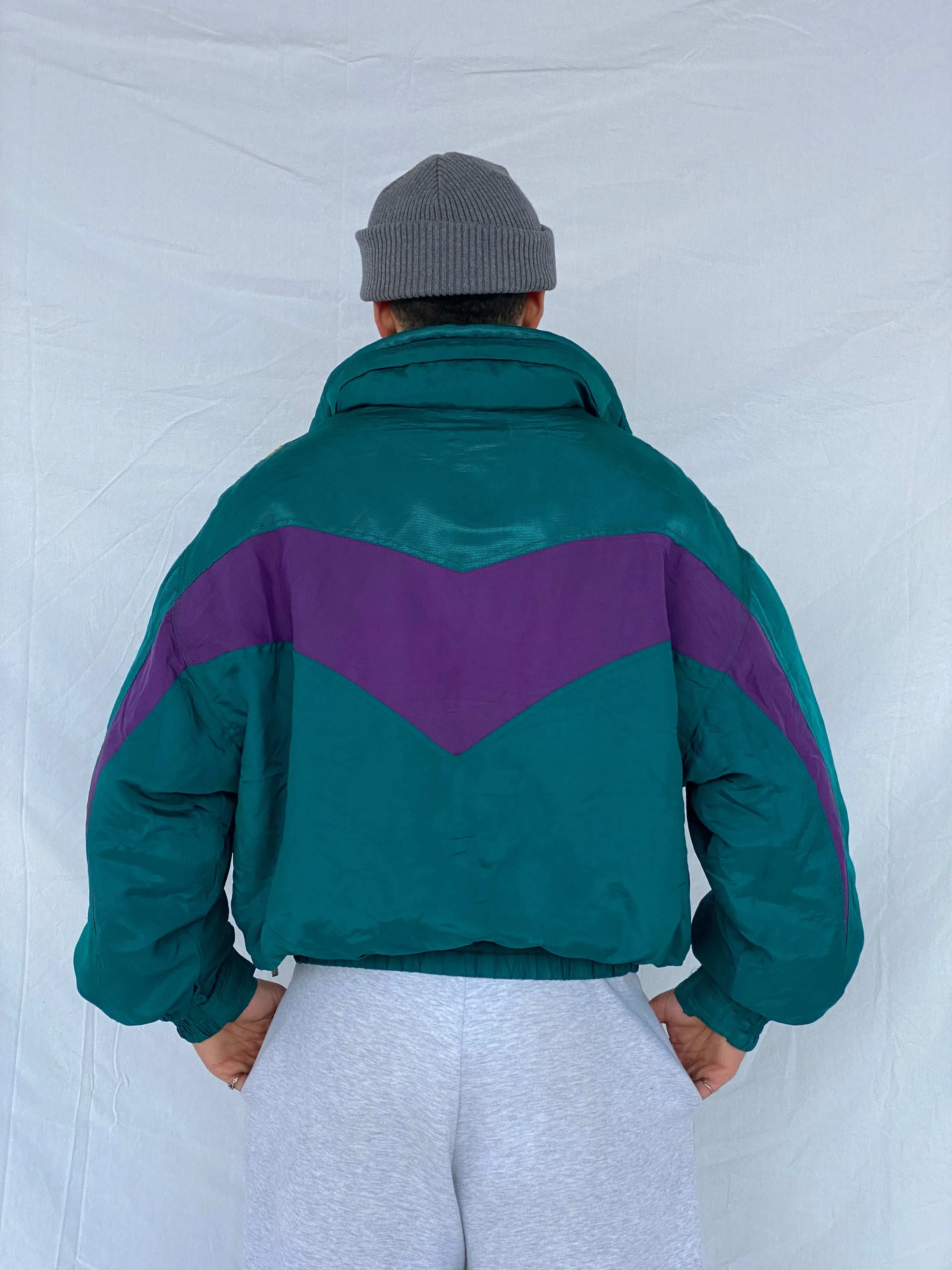 Vintage 80s Synergie Puffer Ski Jacket - Size XL