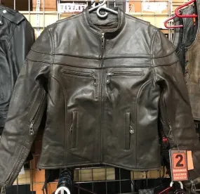 Women's Dark Brown Leather Jacket