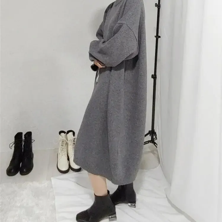 Women's Long-sleeved Knitted Dress