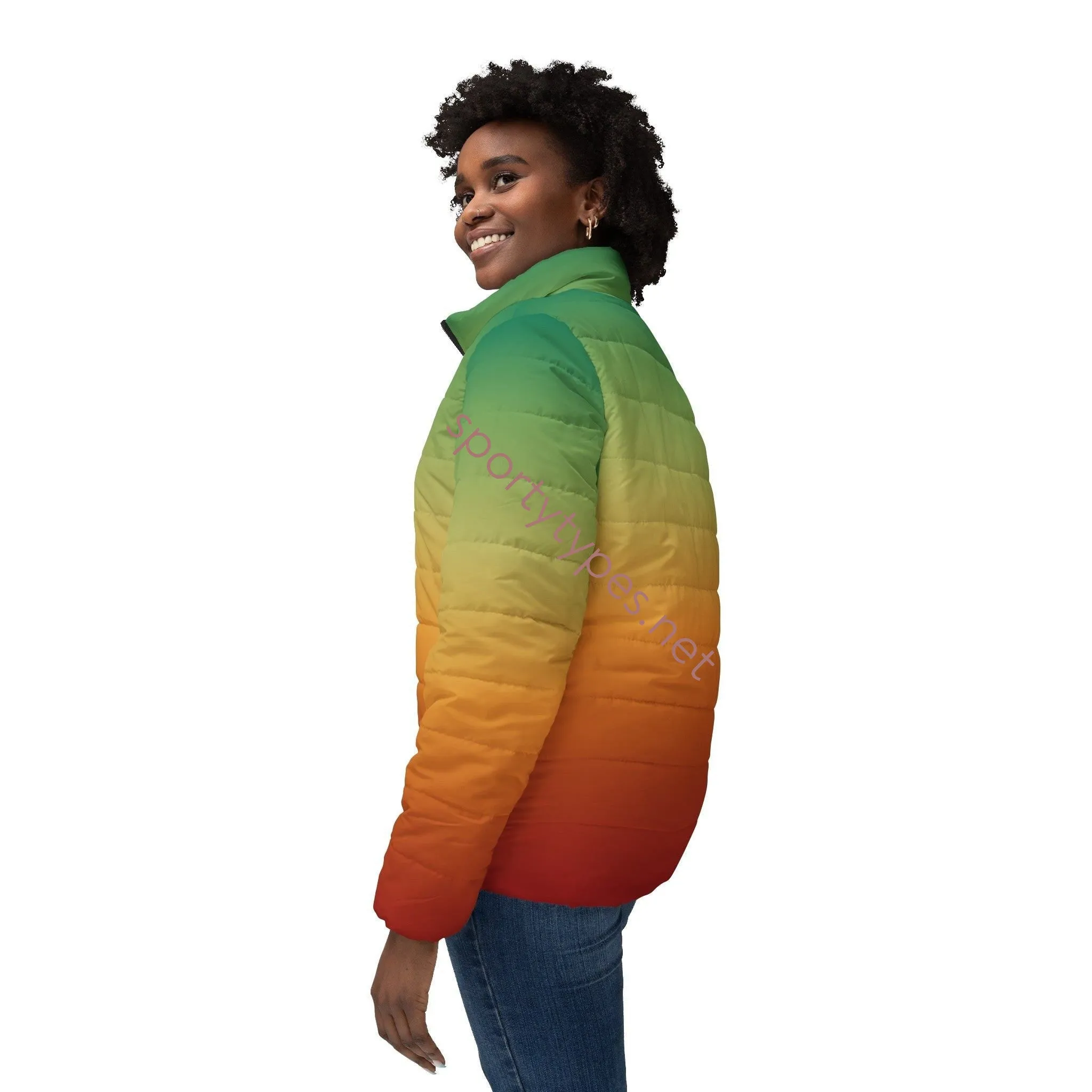 Women’s Multicolored Puffer Jacket