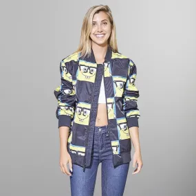 Women's Nickelodeon SpongeBob Bomber Oversized Jacket - FINAL SALE