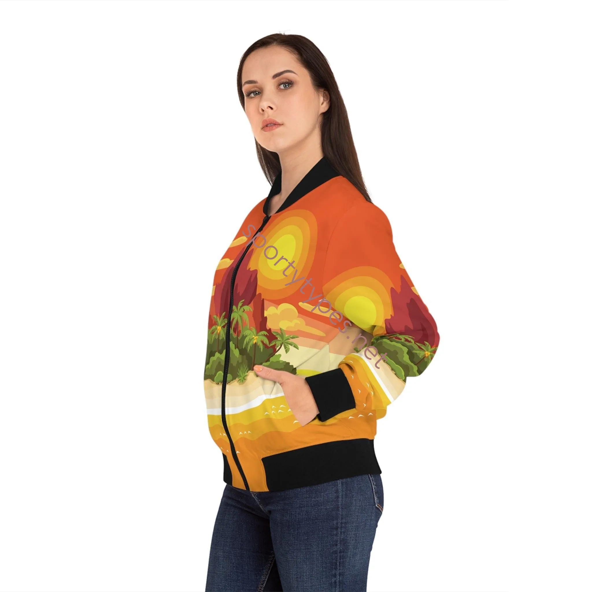 Women's Tropical Bomber Jacket