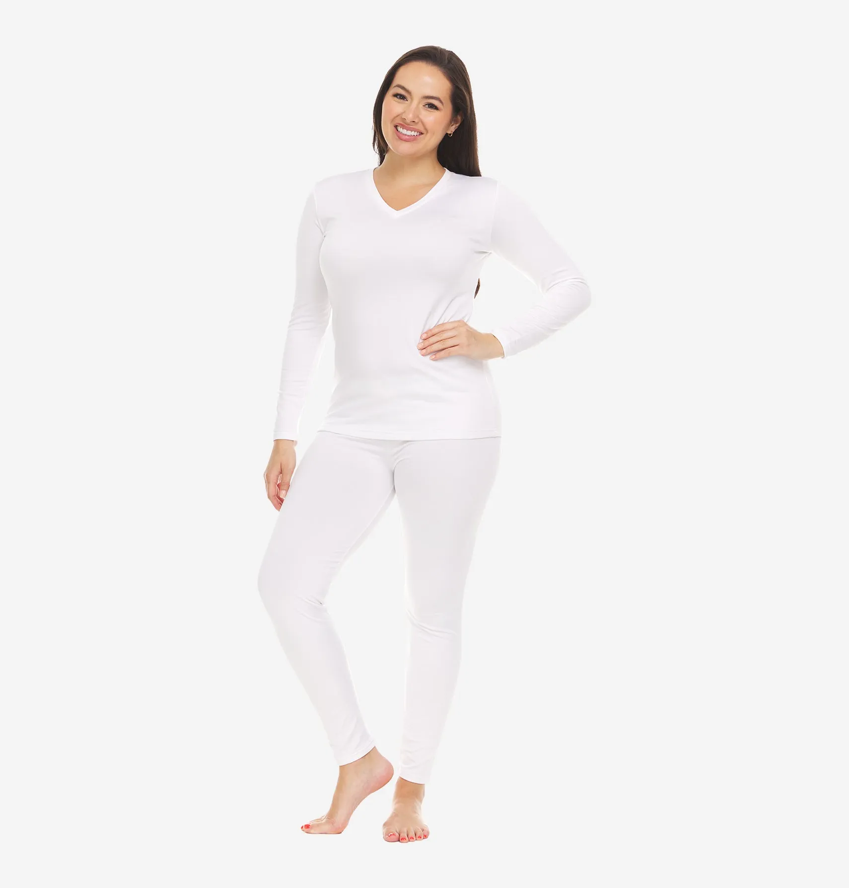 Women's V-Neck Thermal Set