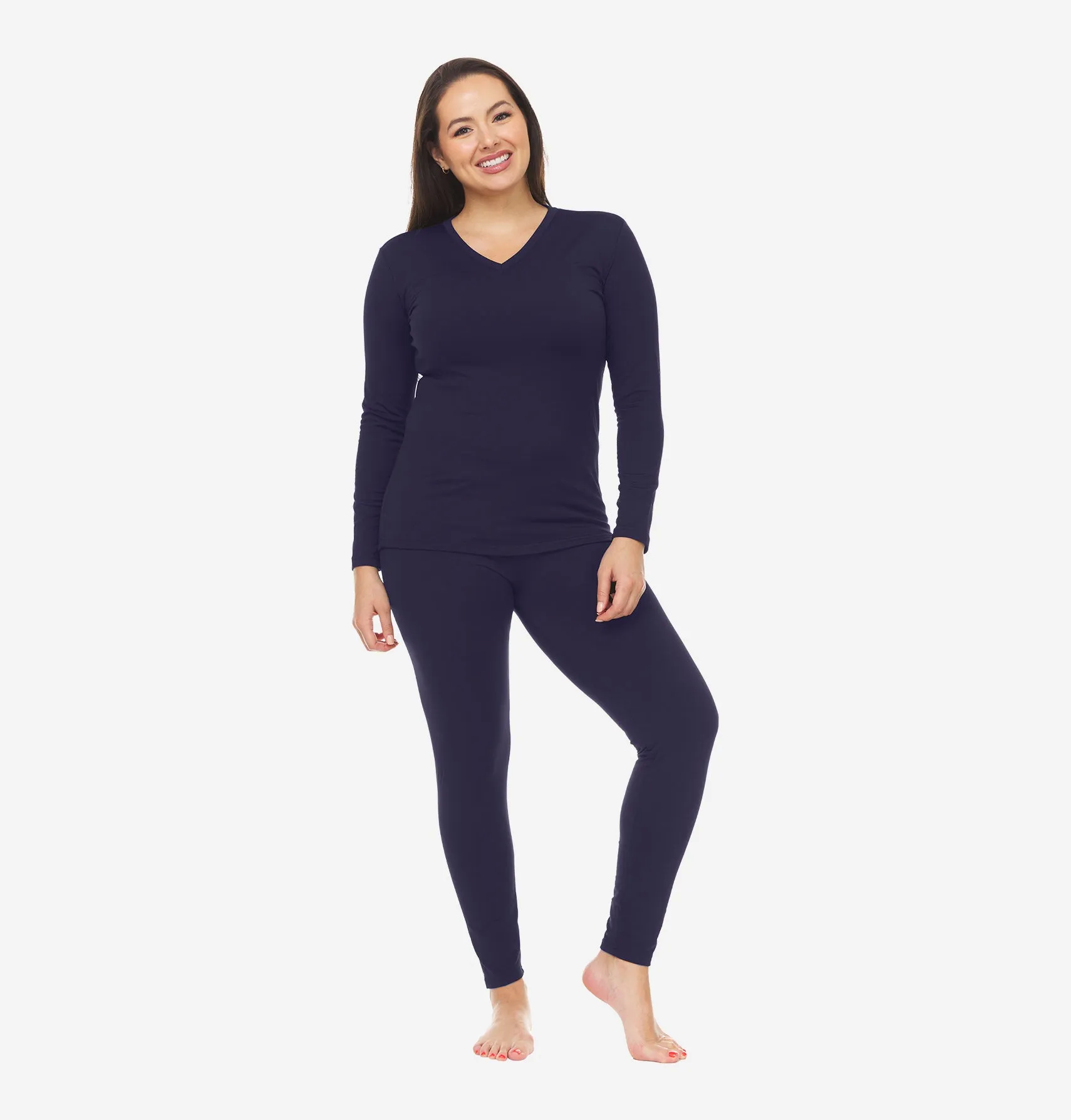 Women's V-Neck Thermal Set