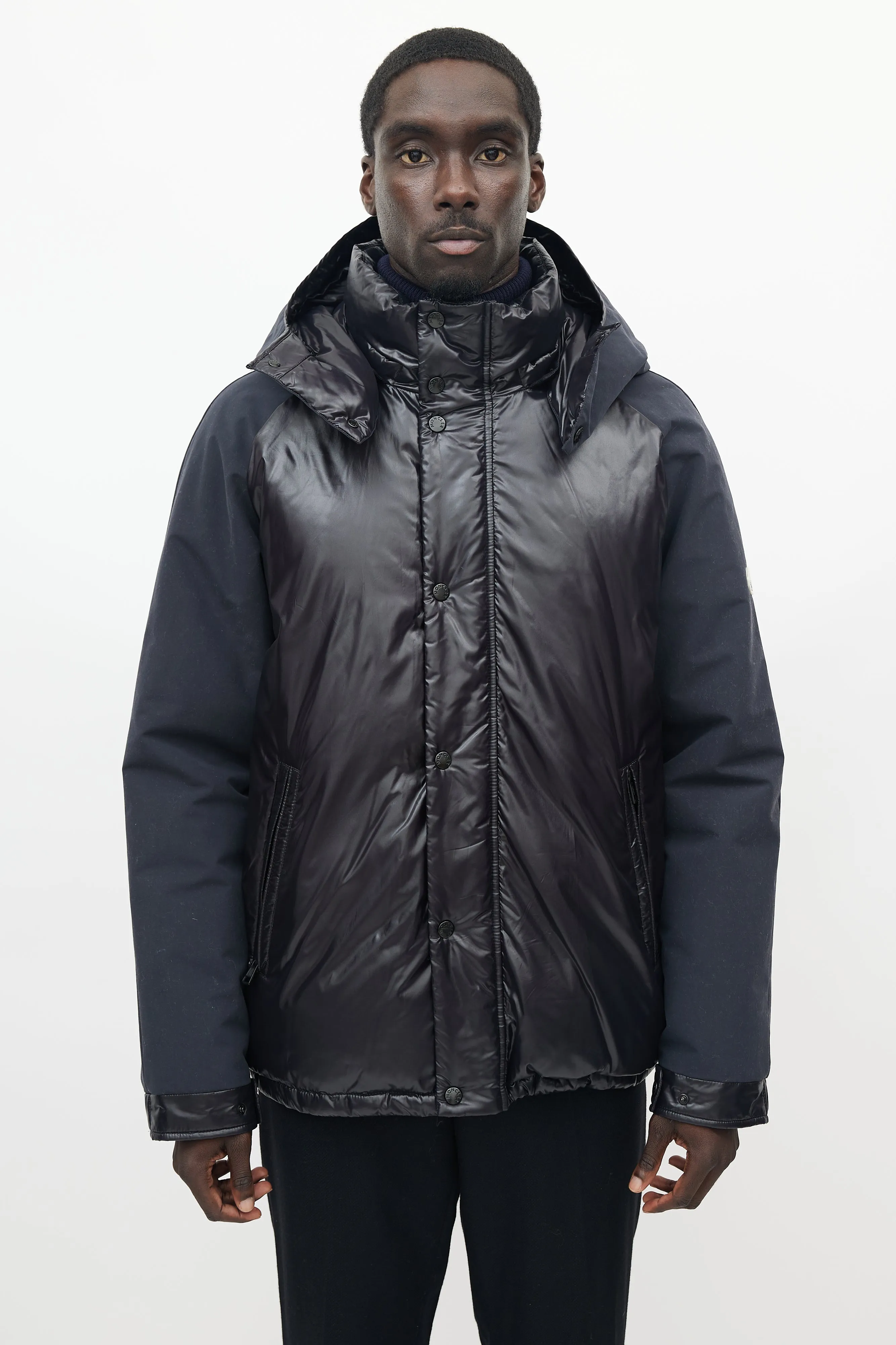 X Frgmnt Black Maya70 Down Puffer Jacket