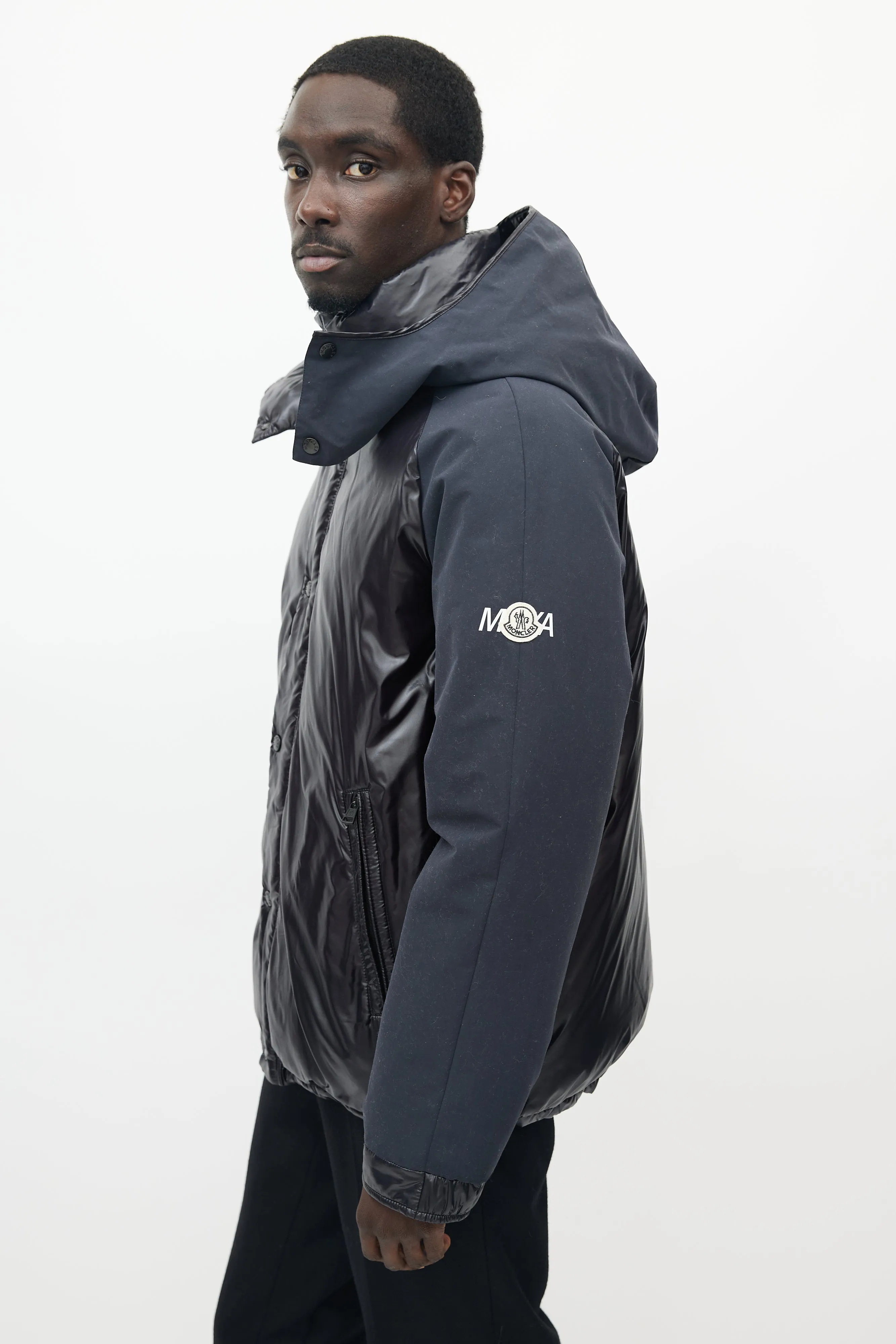 X Frgmnt Black Maya70 Down Puffer Jacket